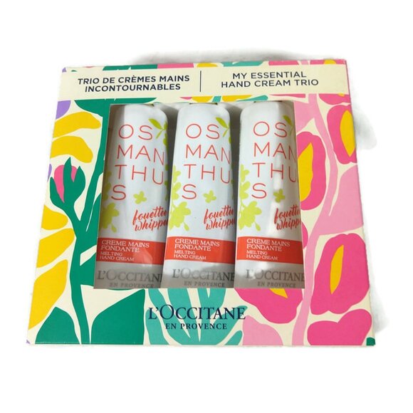 L'OCCITANE Limited Edition Osmanthus Whipped Hand Cream Set 30ML X 3 NIB